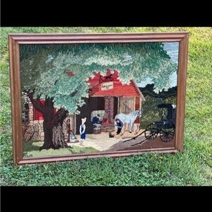 Horse and Buggy Days Artist Paul Detlefsen yarn art